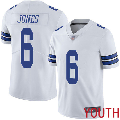 Youth Dallas Cowboys Limited White Chris Jones Road #6 Vapor Untouchable NFL Jersey->women nfl jersey->Women Jersey